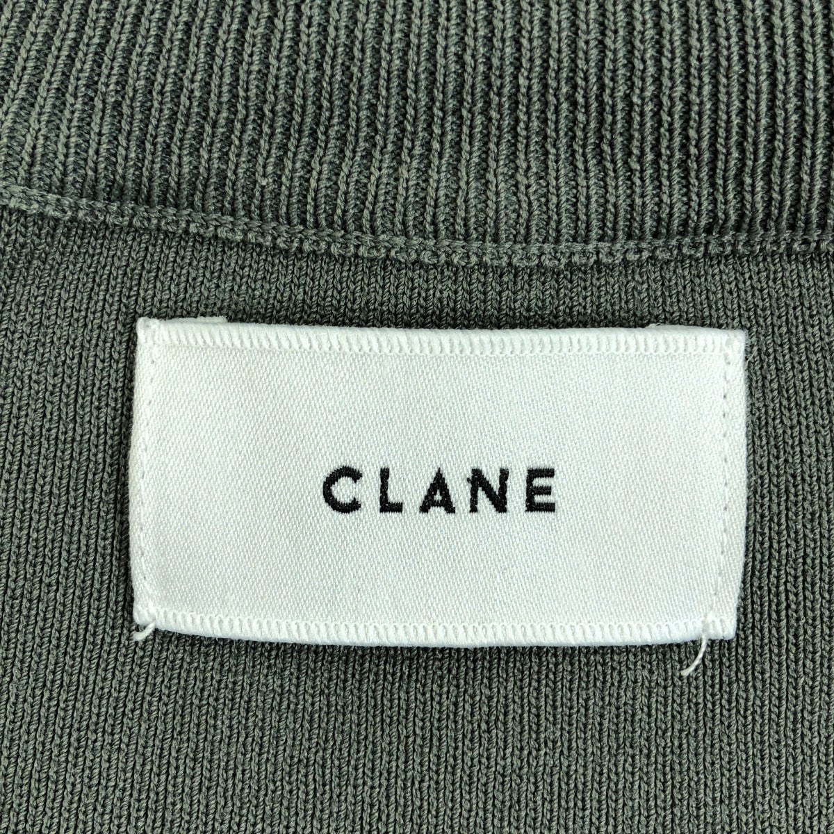 CLANE / クラネ | CLANE BASIC COMPACT KNIT / ハイネック リブ ニット プルオーバー | 2 | グリーン | レディース