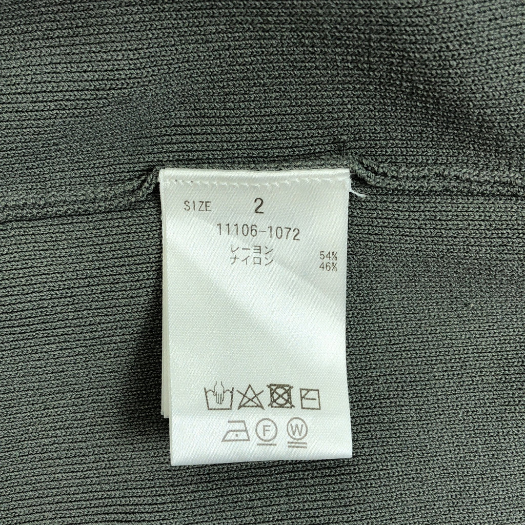 CLANE / クラネ | CLANE BASIC COMPACT KNIT / ハイネック リブ ニット プルオーバー | 2 | グリーン | レディース