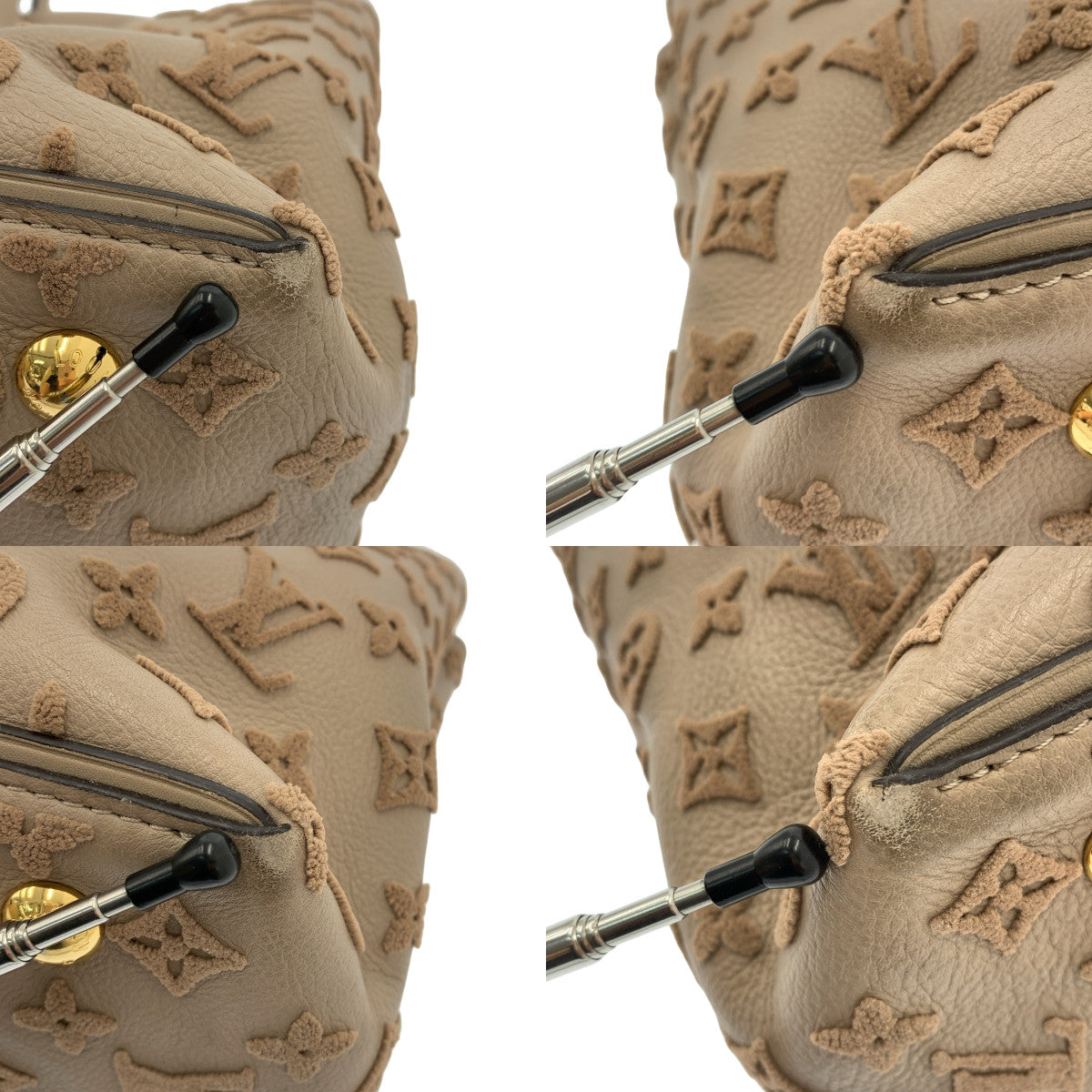 【미품】 Louis Vuitton / 루이비통 | M94483 / 타프타주 모노그램 베룰 가죽 핸드 토트 백 | 그레이지 | 여성