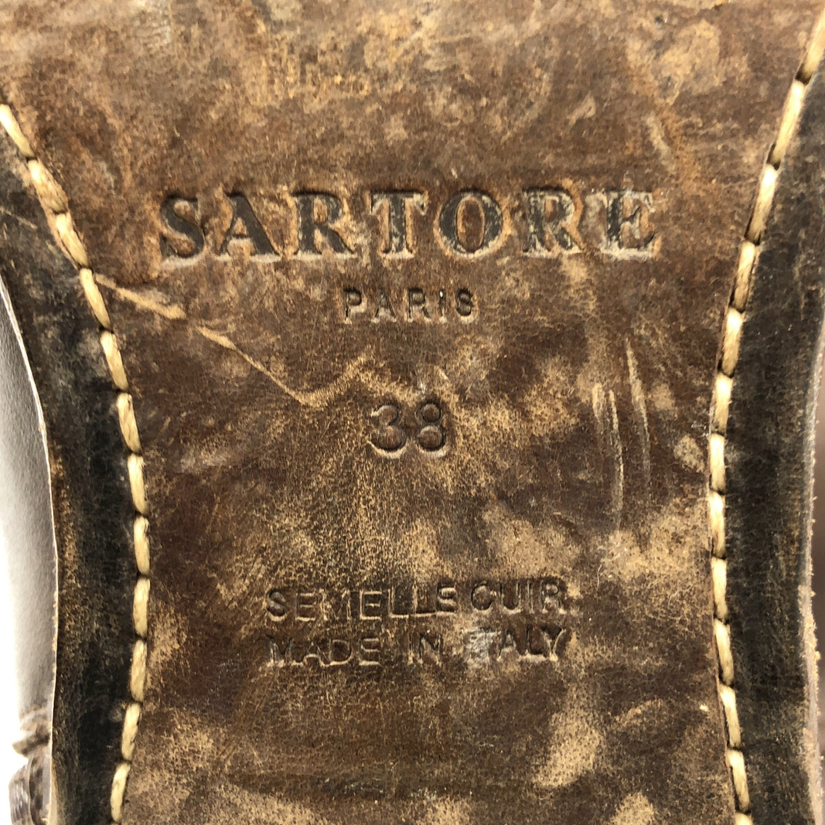 SARTORE | TACCO 皮帶長靴 | 38 碼 | 棕色 | 女款