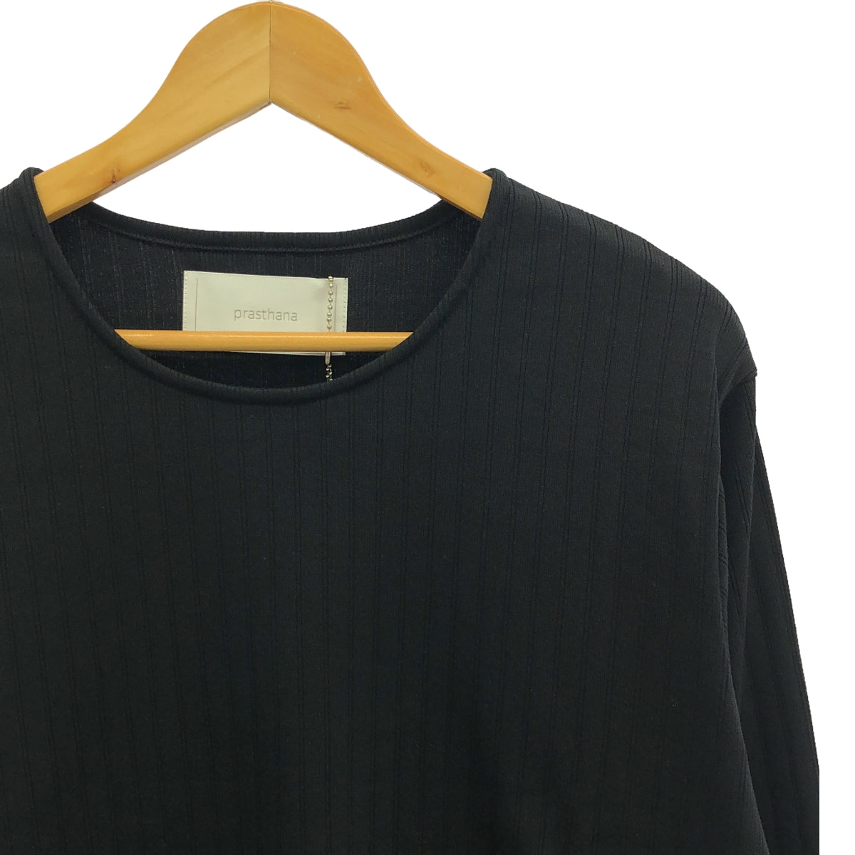 【新品】  prasthana / プラスターナ | base layer crew neck | M | ブラック | メンズ