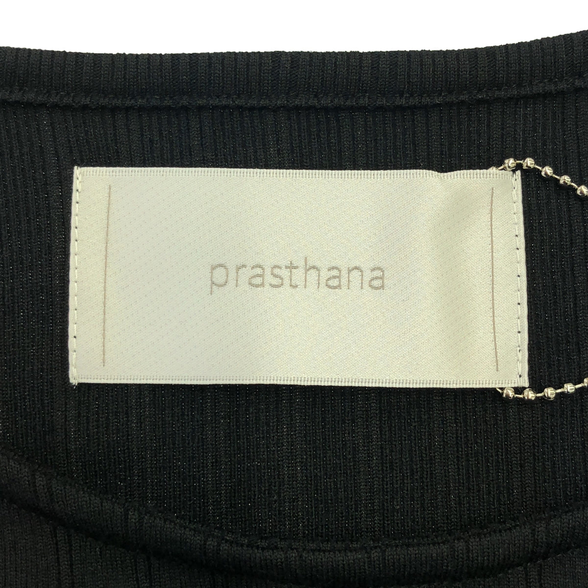 【新品】  prasthana / プラスターナ | base layer crew neck | M | ブラック | メンズ