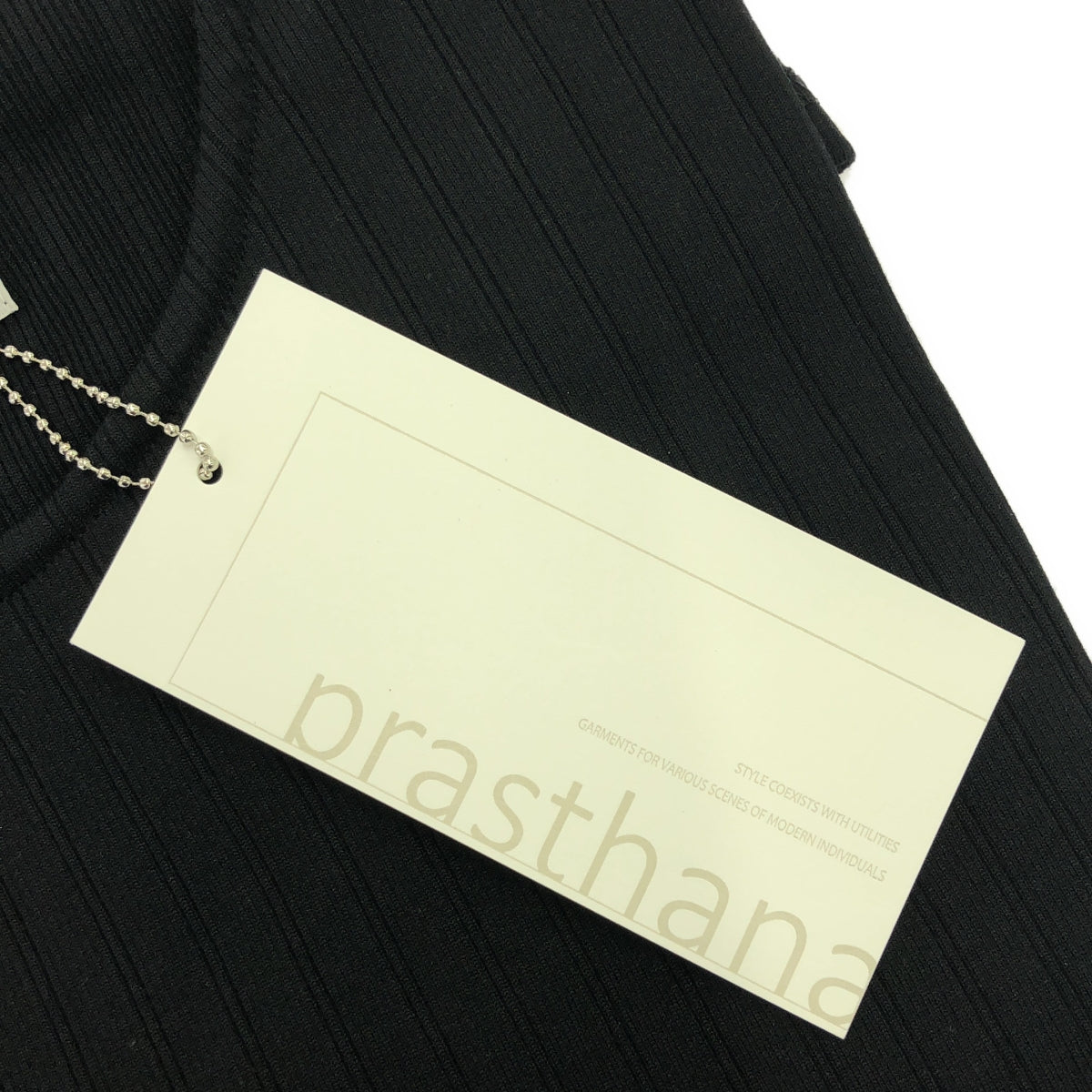 【新品】  prasthana / プラスターナ | base layer crew neck | M | ブラック | メンズ