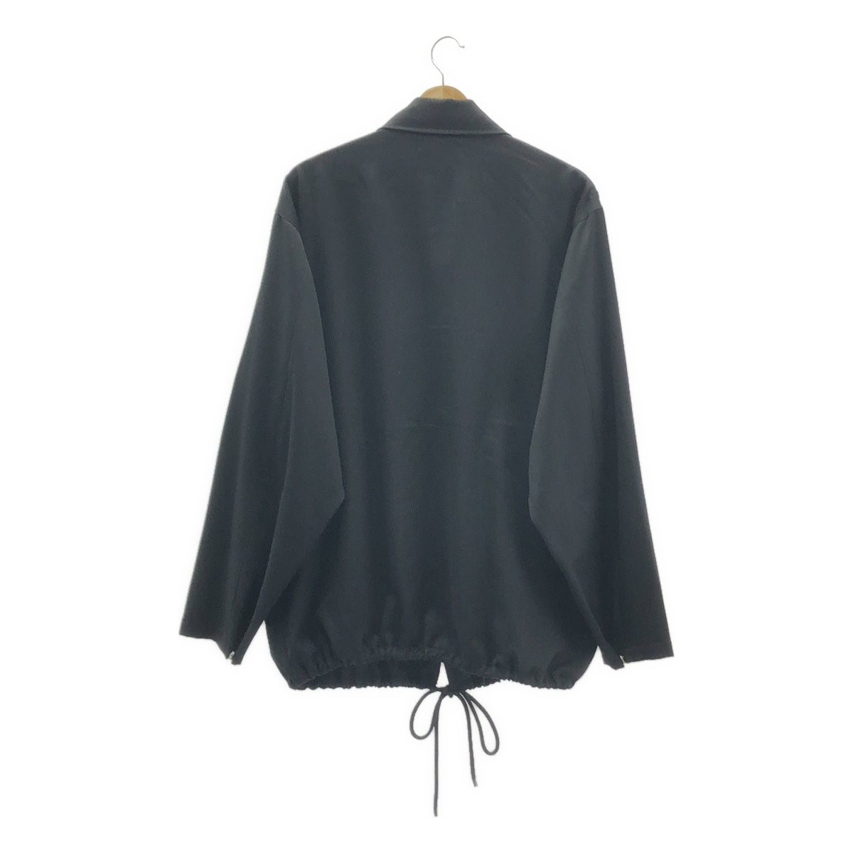 MARKAWARE / マーカウェア | CASHMERE SATIN COACH JACKET カシミヤ サテン コーチジャケット | 3 | ブラック | メンズ