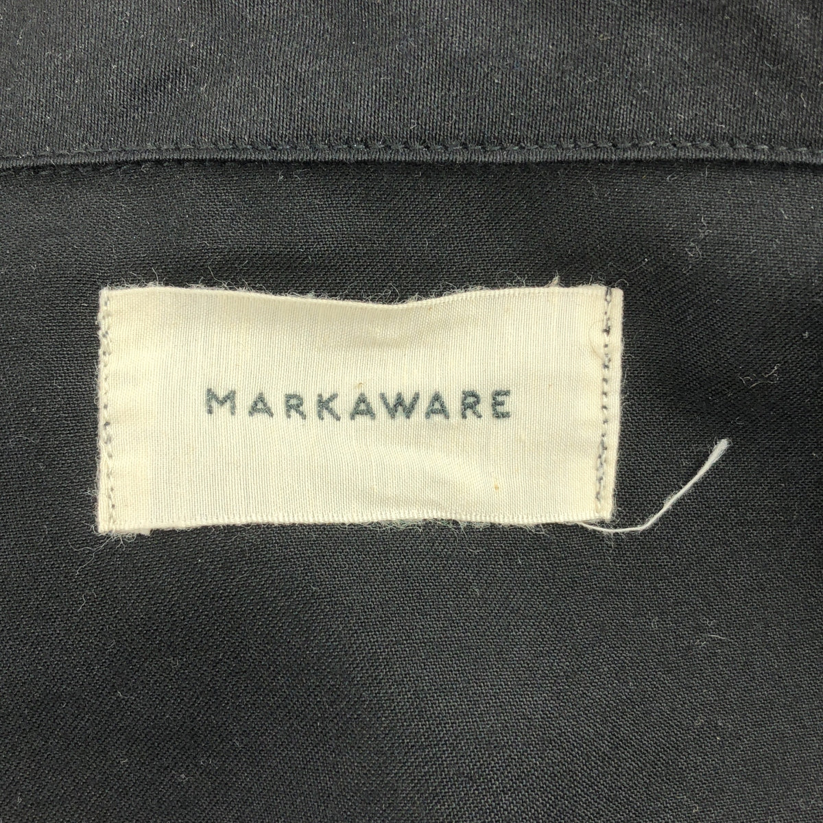 MARKAWARE / マーカウェア | CASHMERE SATIN COACH JACKET カシミヤ サテン コーチジャケット | 3 | ブラック | メンズ