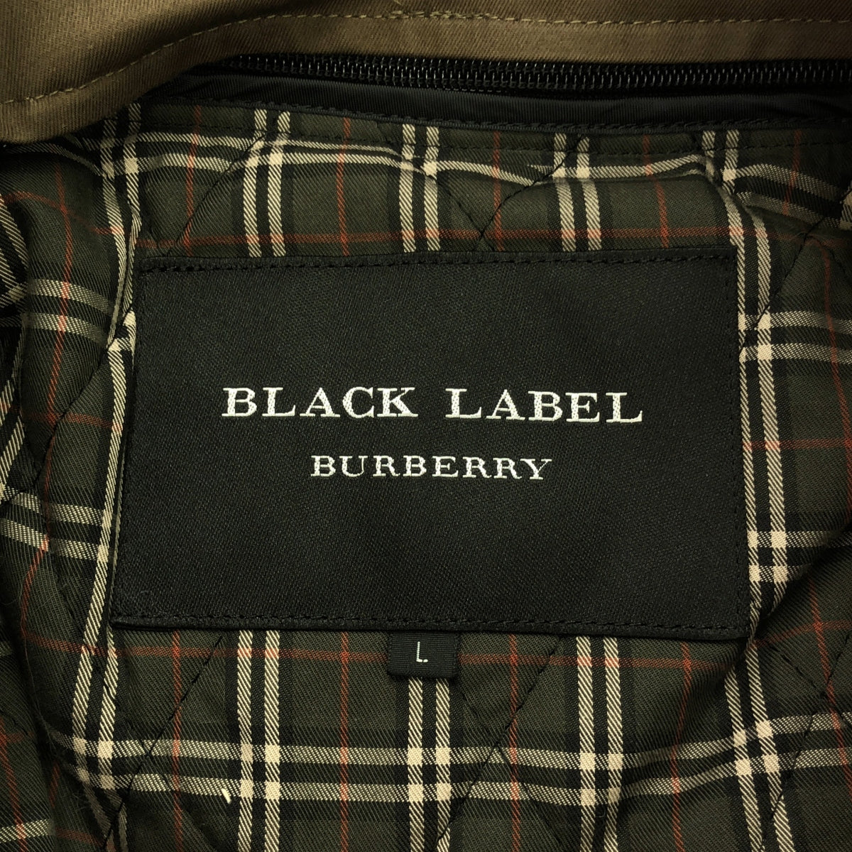 BURBERRY BLACK LABEL | Cotton trench coat | L | Men's