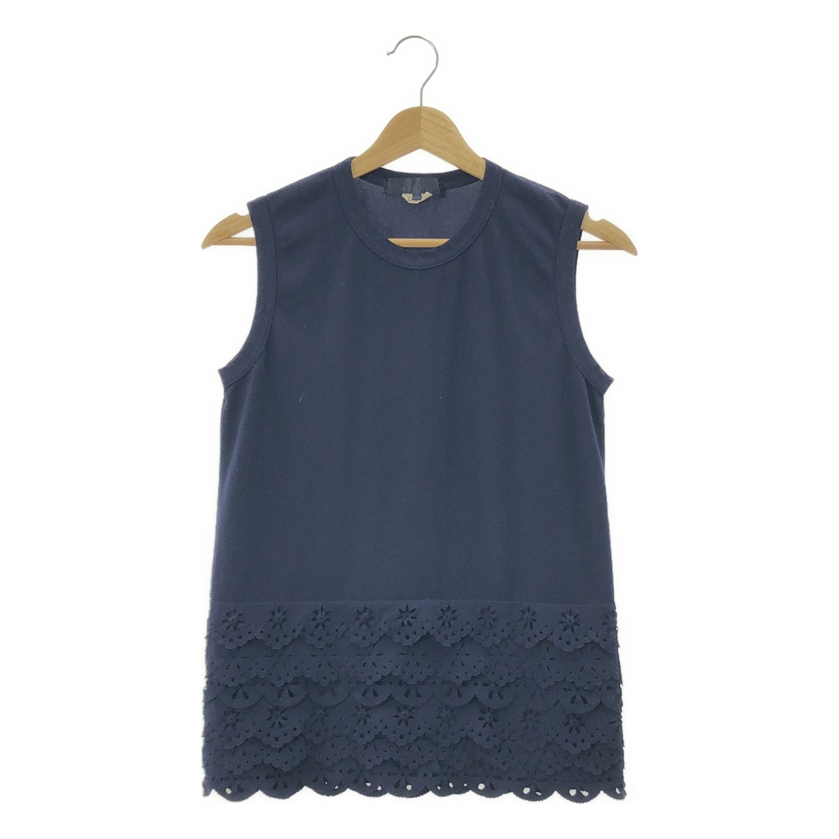 COMME des GARCONS COMME des GARCONS / コムコム | 2012SS | ポリエステル 製品加工 フリル ノースリーブ トップス | S |