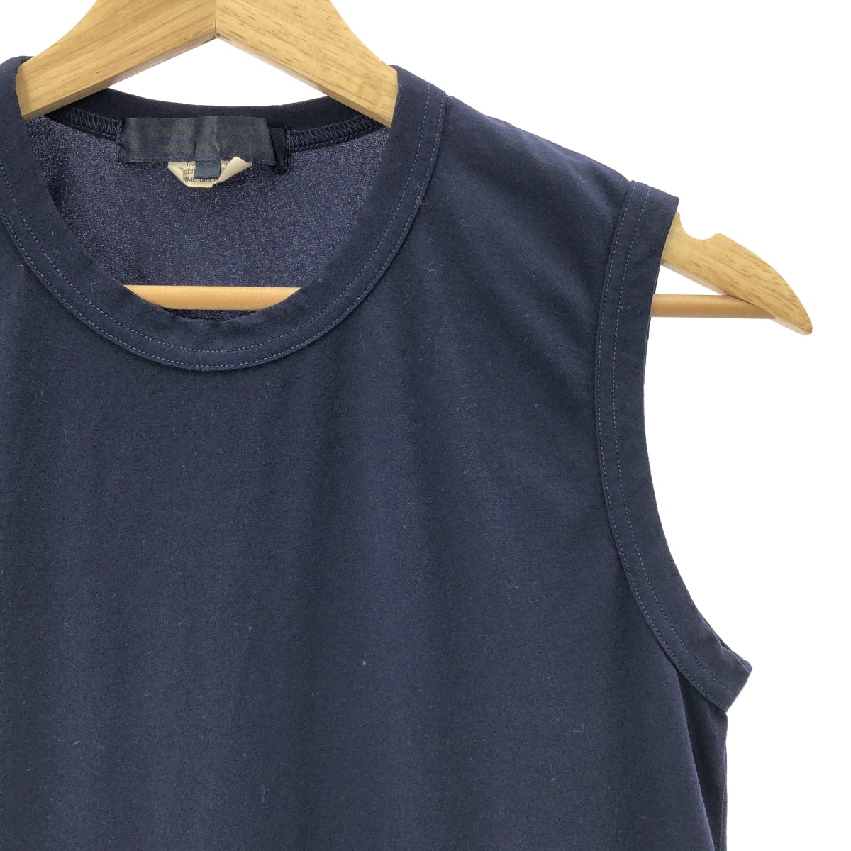 COMME des GARCONS COMME des GARCONS / コムコム | 2012SS | ポリエステル 製品加工 フリル ノースリーブ トップス | S |