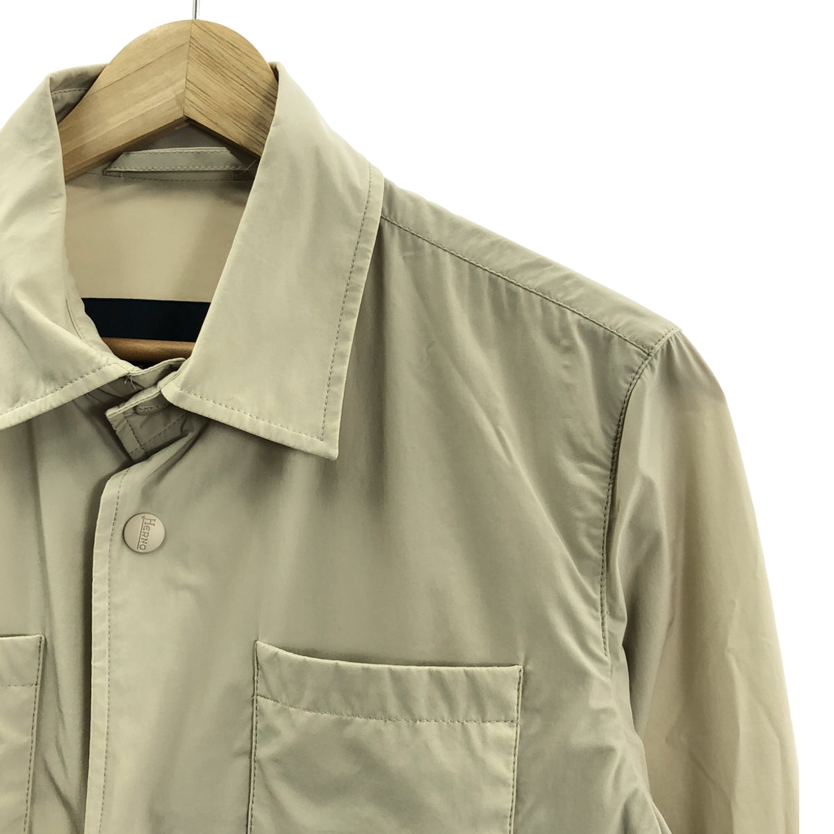 HERNO | 彈性尼龍教練外套 | 42碼 | 淺灰色 | 男款