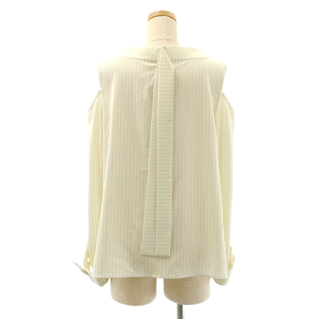 ADORE / アドーア | ストライプ カットアウトショルダー ブラウス | 38 | レディース