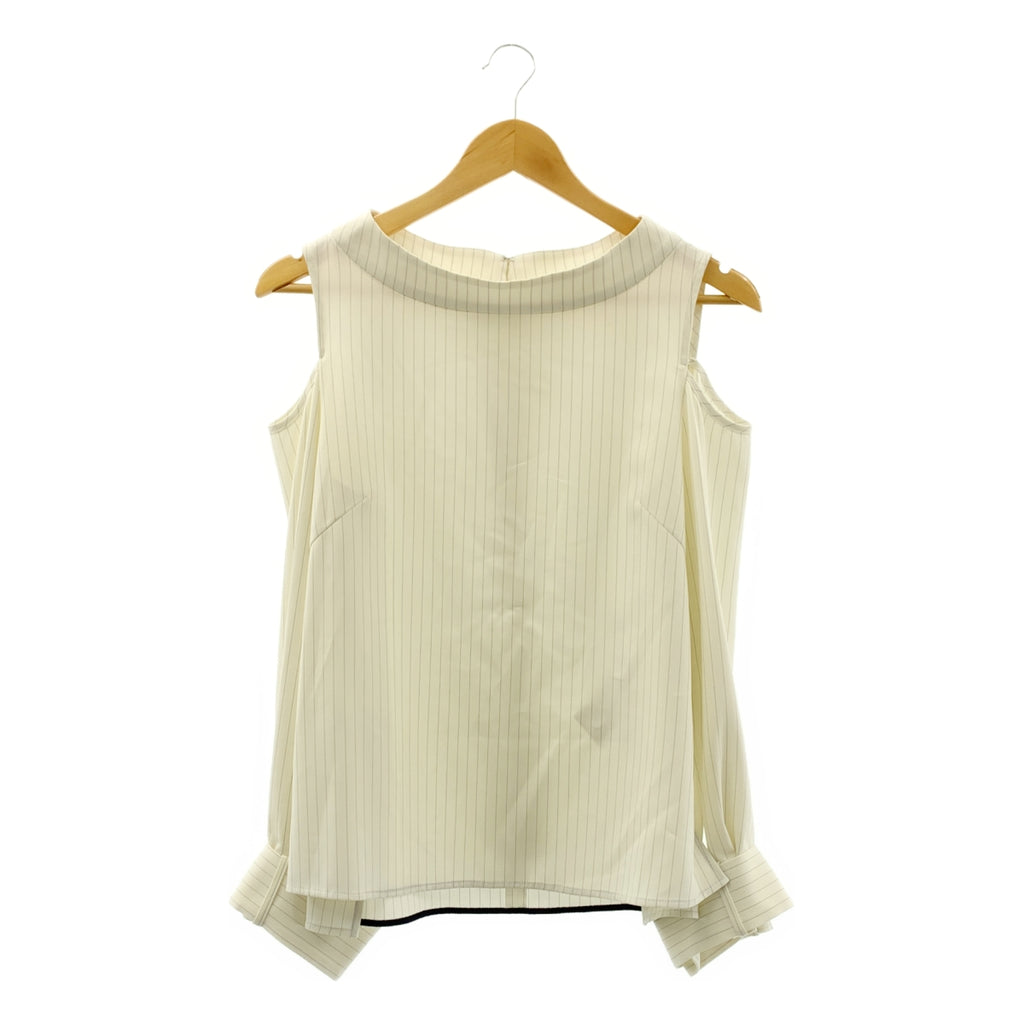 ADORE / アドーア | ストライプ カットアウトショルダー ブラウス | 38 | レディース