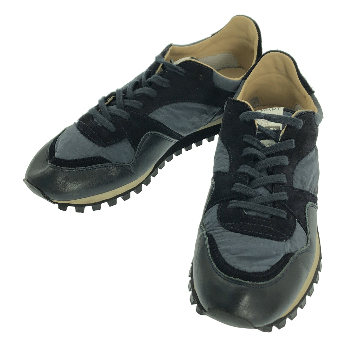 【미품】 SPALWART / 스파르워트 | × ARTS&amp;SCIENCE 아츠 앤 사이언스 별주 Marathon Trail 마라톤 트레일 레더×나일론 스니커 | 41 | 네이비 | 맨즈