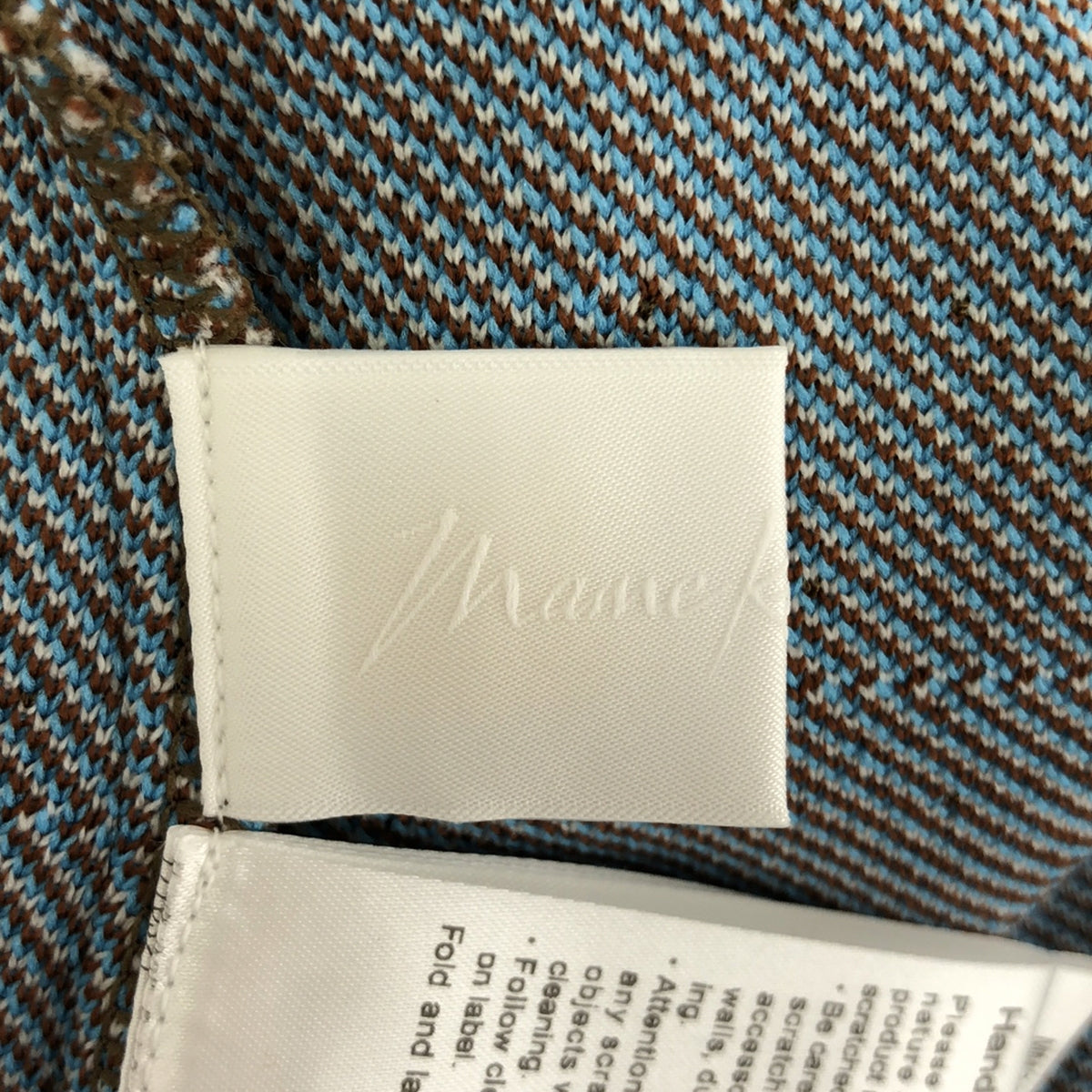 [新] Mame Kurogouchi | 2022秋冬 |費爾島針織連身裙 |提花針織連身裙 | 1 |棕色 |女性的