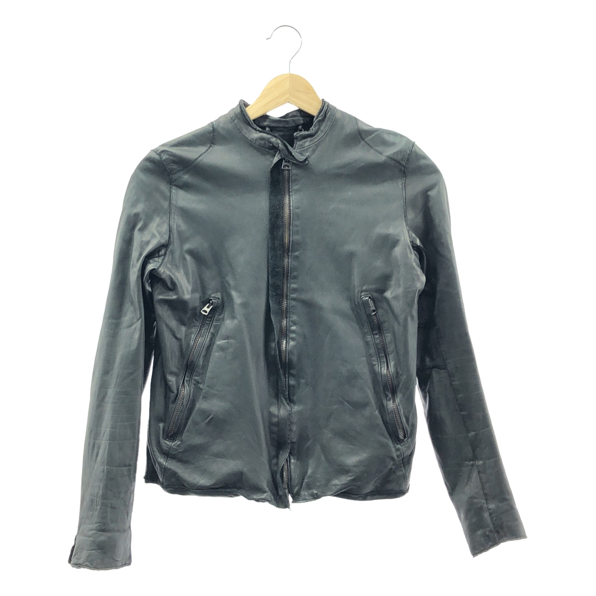 Sisii | 全襯裡牛皮單騎手外套/束腰外套 | XXS | 黑色 | 女款