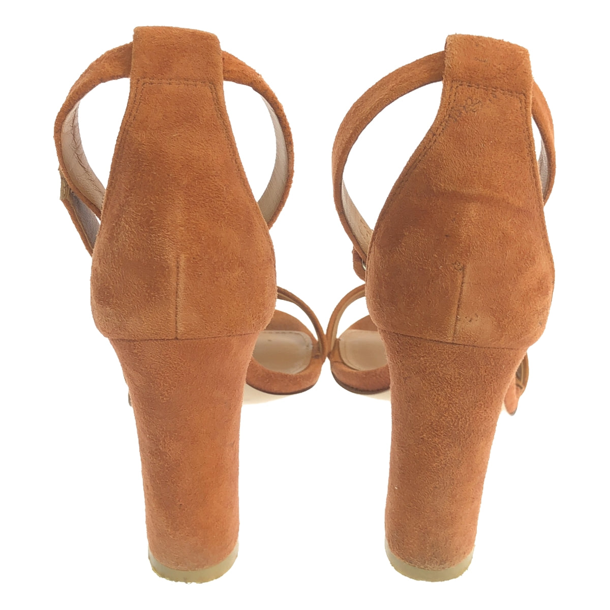 PIPPICHIC / ピッピシック | SEPARATE SANDAL スエードレザー アンクルストラップ ヒールサンダル | 35 1/2 | ブラウン | レディース