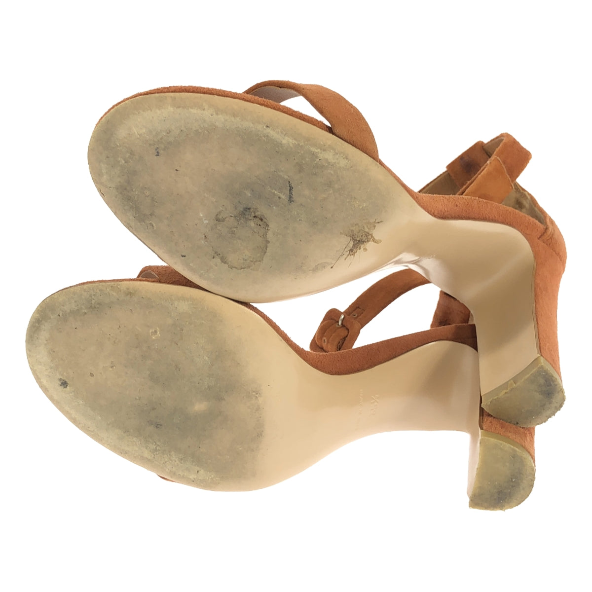 PIPPICHIC / ピッピシック | SEPARATE SANDAL スエードレザー アンクルストラップ ヒールサンダル | 35 1/2 | ブラウン | レディース