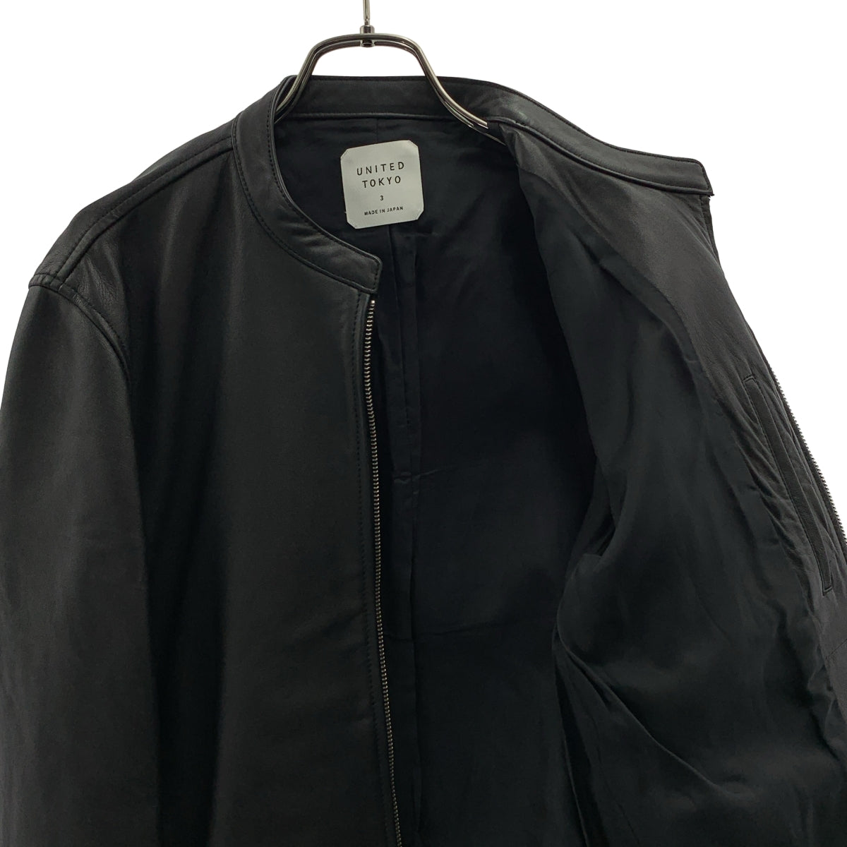 UNITED TOKYO / 유나이티드 도쿄 | 램 가죽 싱글 라이더스 재킷 | 3 | 남성