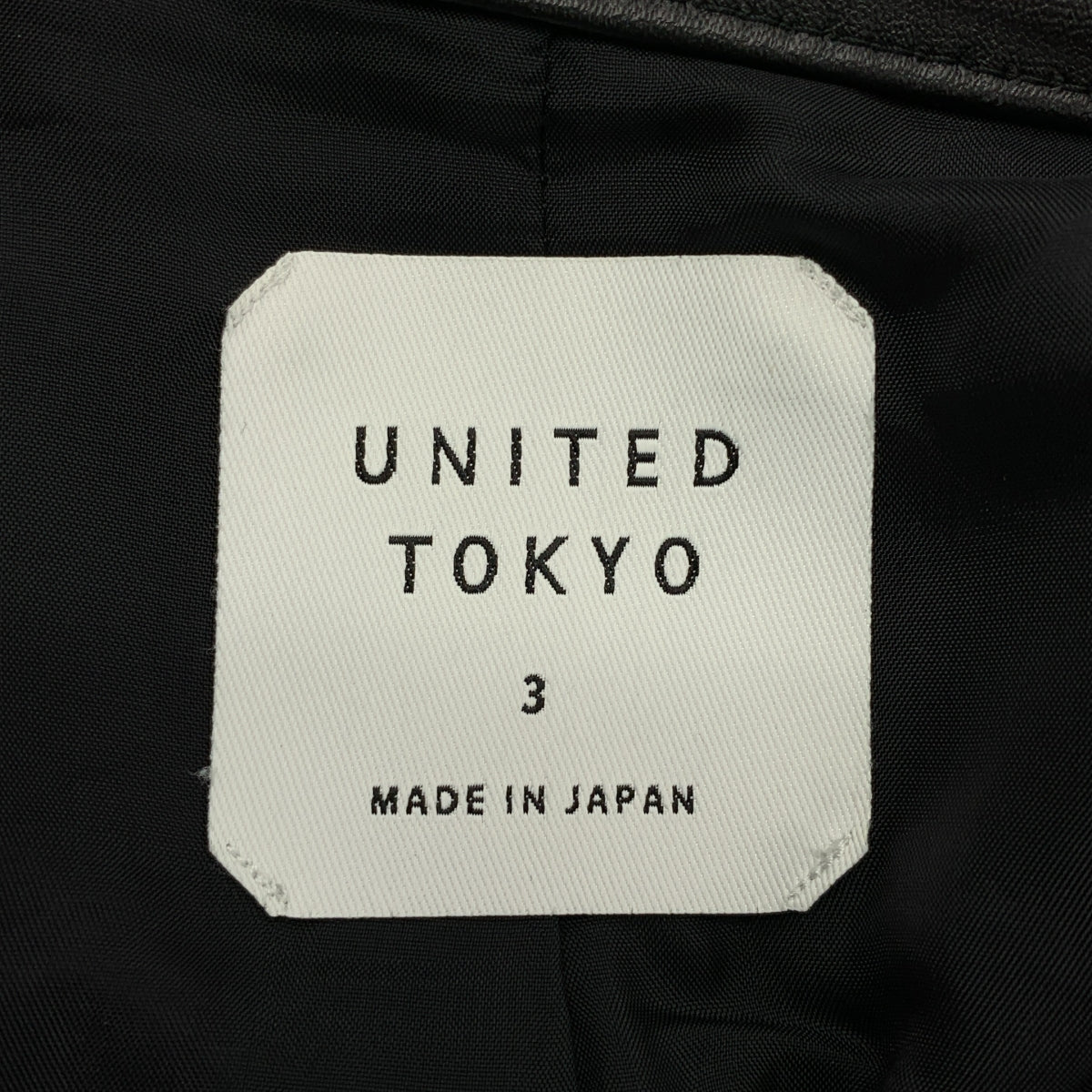 UNITED TOKYO / 유나이티드 도쿄 | 램 가죽 싱글 라이더스 재킷 | 3 | 남성