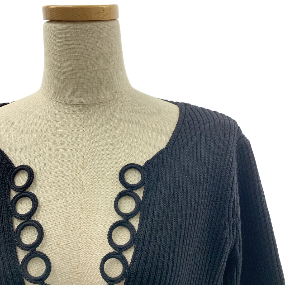 DRIES VAN NOTEN / 드리스 반 노튼 | 코튼 리브 니트 스웨터 | M | 여성