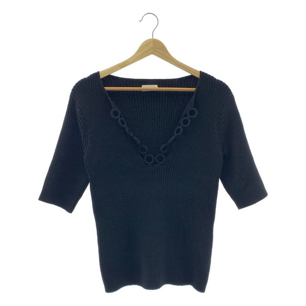 DRIES VAN NOTEN / ドリスヴァンノッテン | コットン リブ ニット セーター | M | レディース