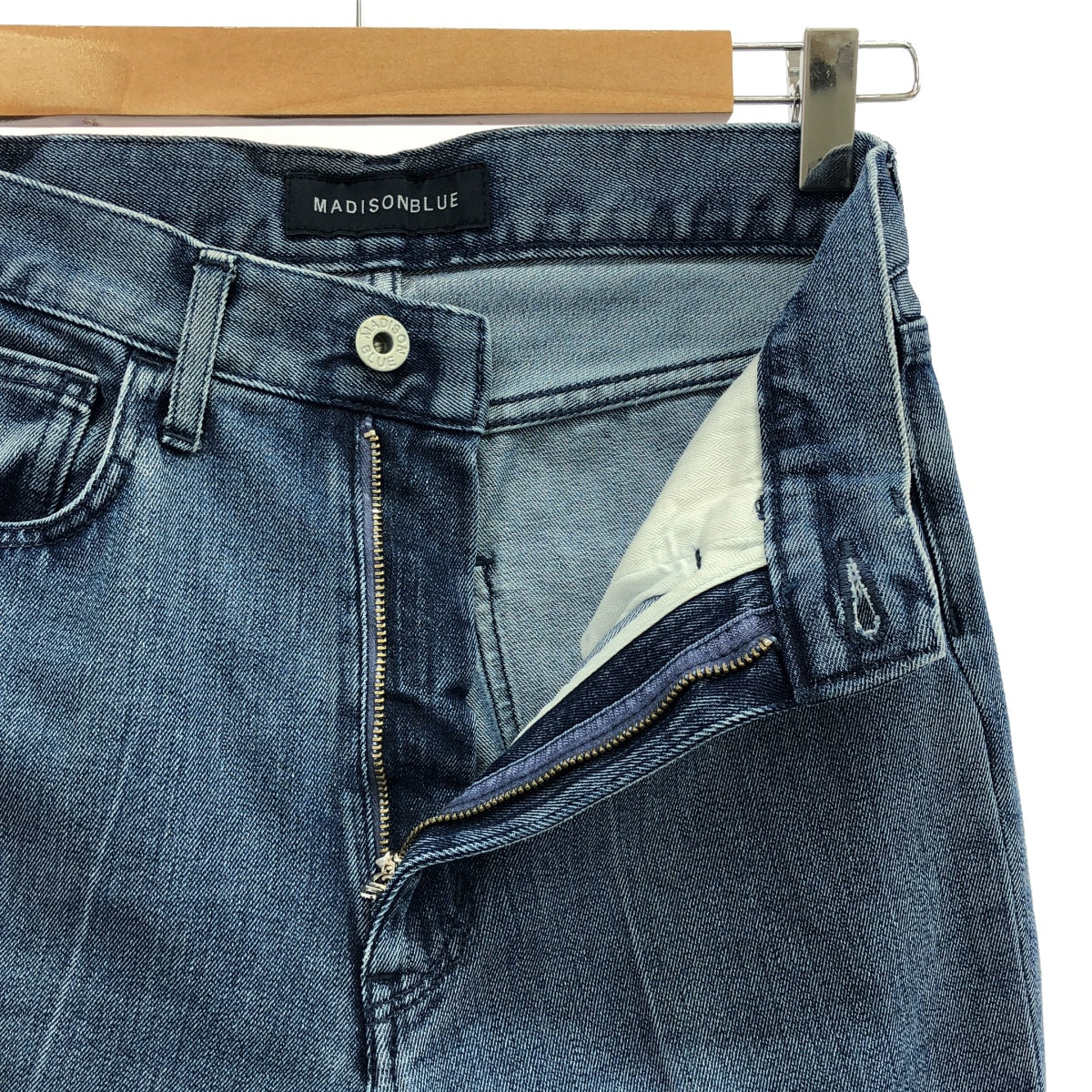 MADISON BLUE / 매디슨 블루 | HIGH WAIST FLARE DENIM 데님 팬츠 | 00 | 인디고 | 여성