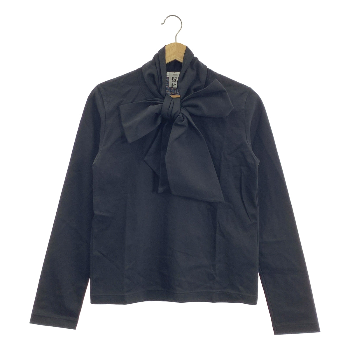 [狀況極佳] noir kei ninomiya | 2024 秋冬系列 | 蝴蝶結套頭衫 | S尺寸 | 黑色 | 女款