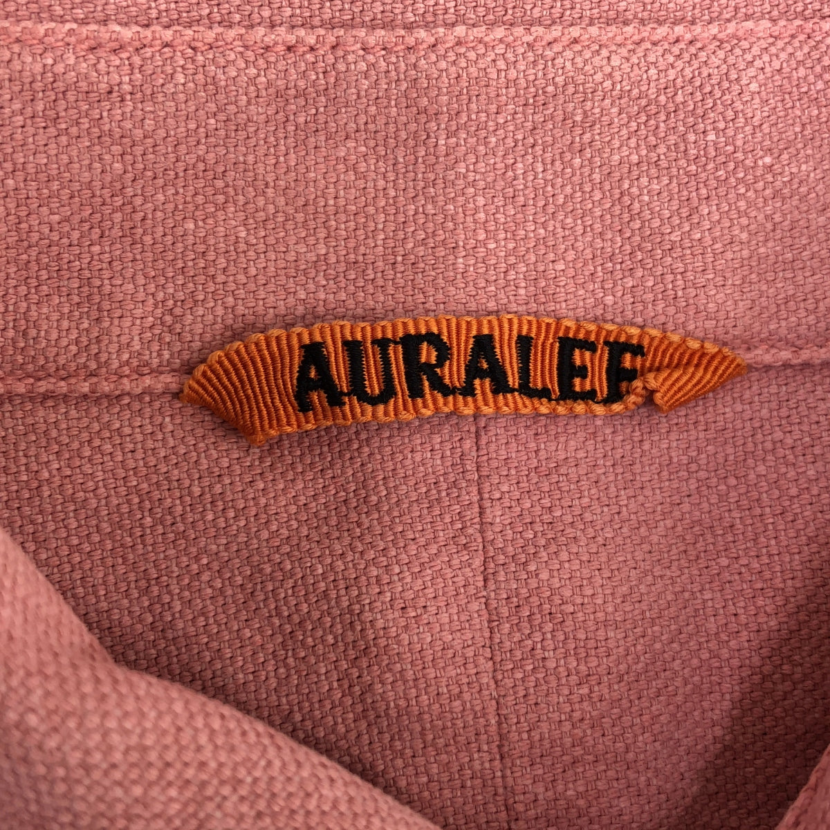 AURALEE / 오라리 | 2022SS | WASHI DUCK CANVAS ONE-PIECE 셔츠 원피스 | 0 | 핑크 | 여성