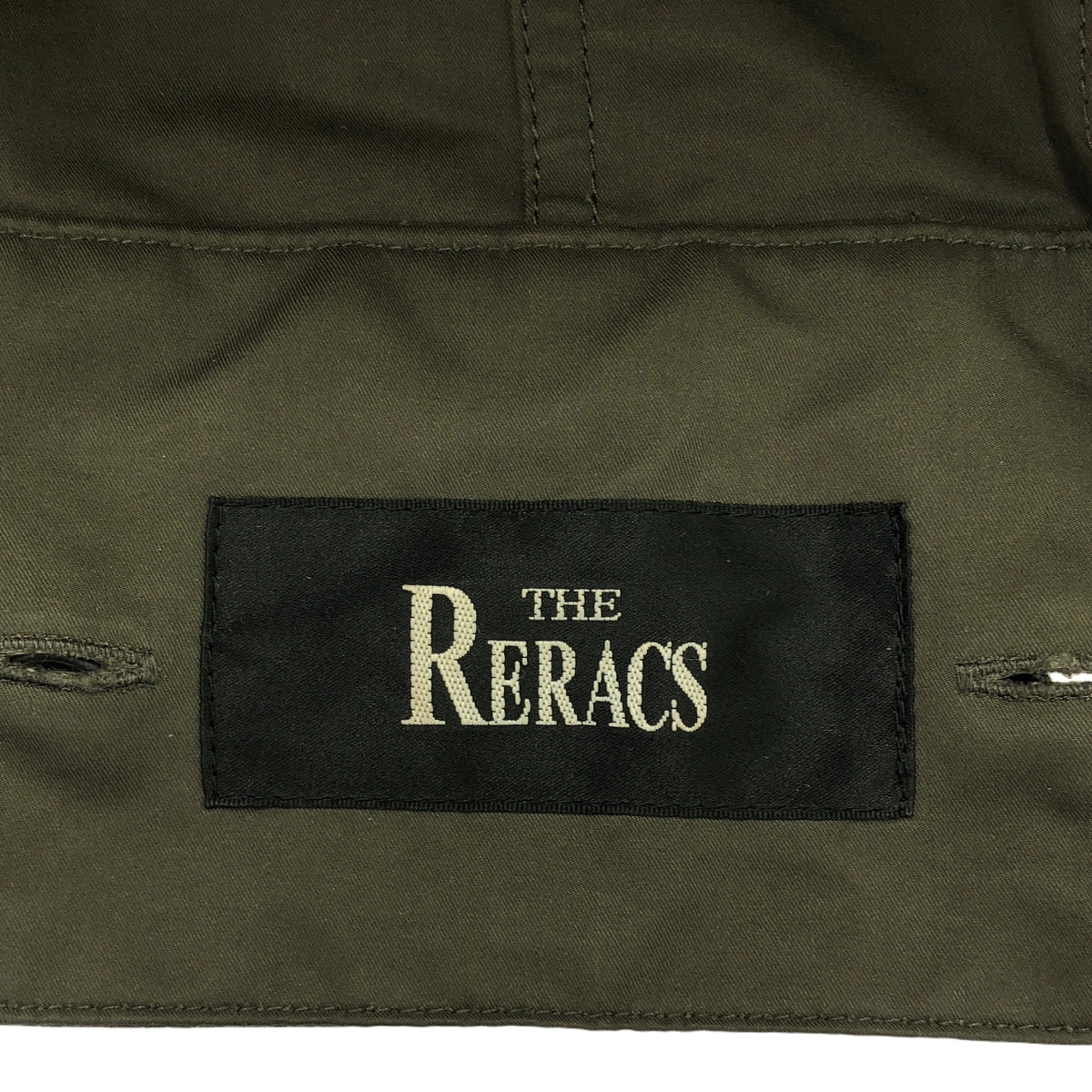 THE RERACS / ザリラクス | フード付 ダウン ジャケット | 36 | カーキ | レディース