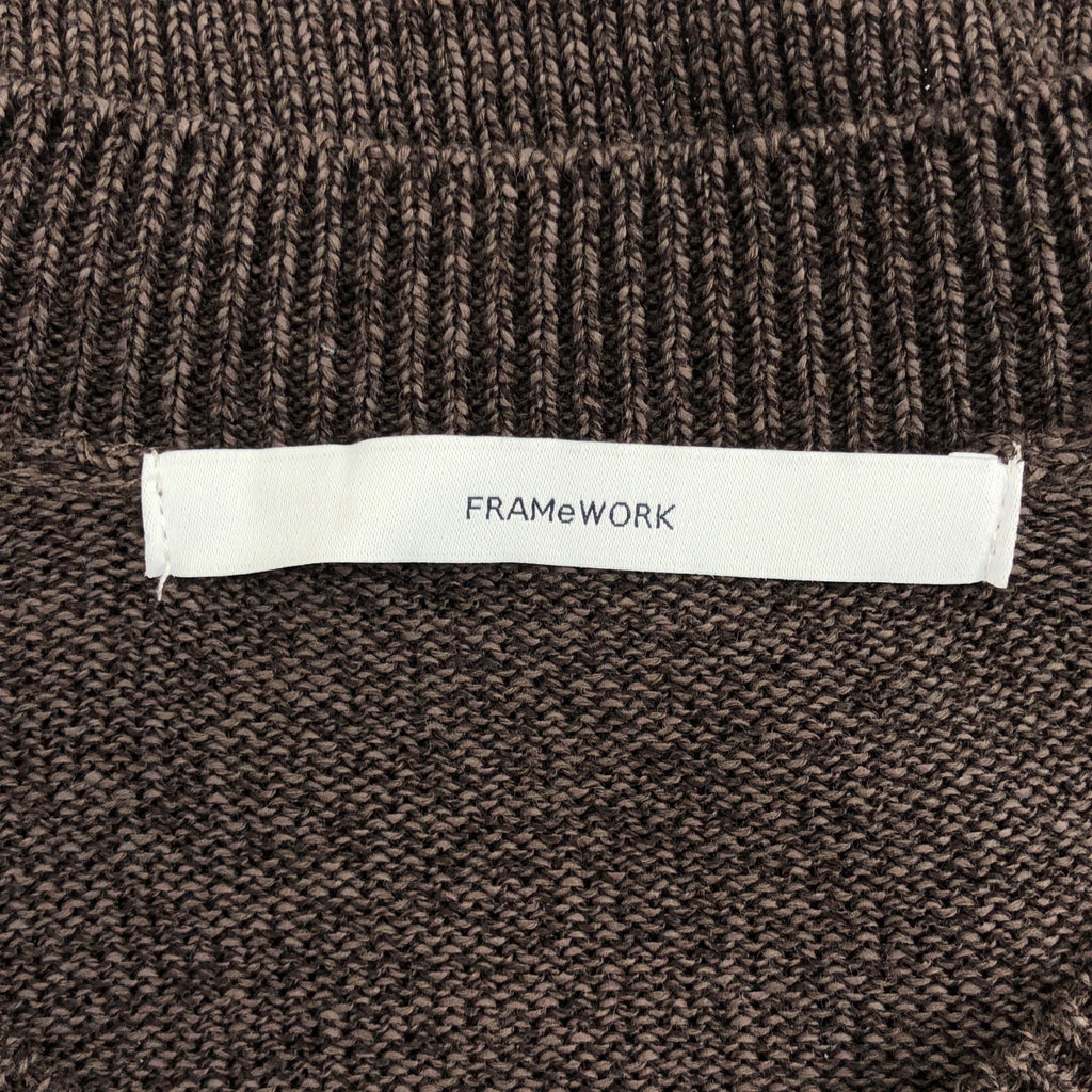 Framework / 프레임 워크 | 2025SS | 워셔블 페이퍼 얀 니트 | F |