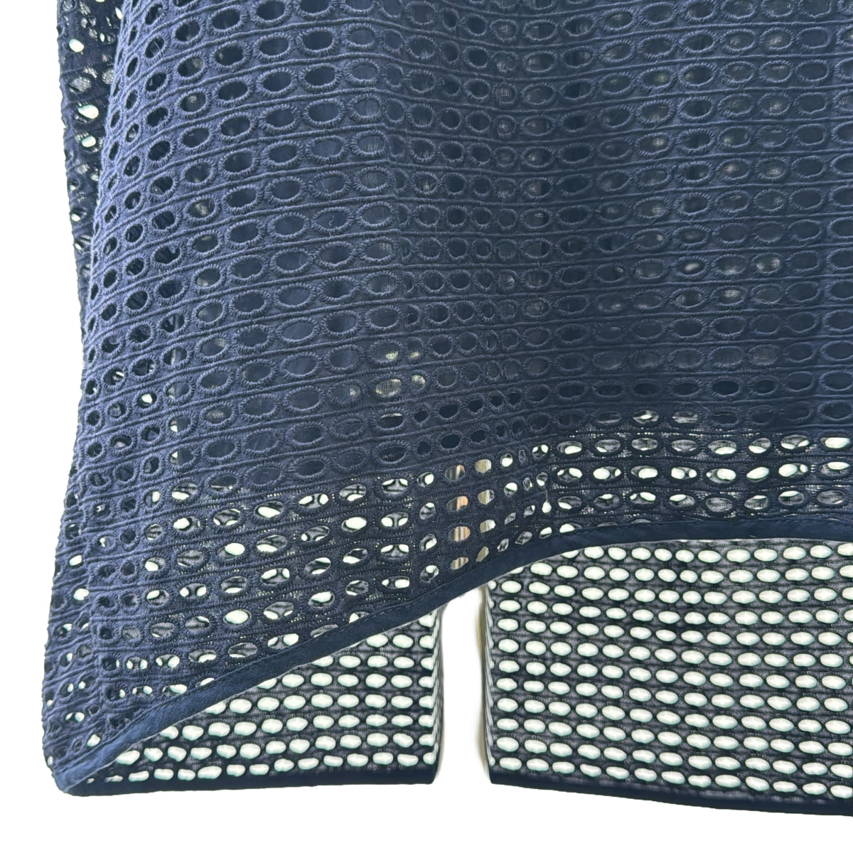 QUEENE and BELLE / クイーンアンドベル | コットン 総レース ロング ワンピース | S | ネイビー | レディース