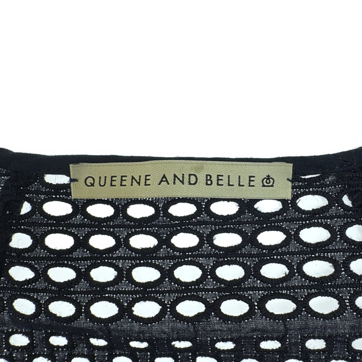 QUEENE and BELLE / クイーンアンドベル | コットン 総レース ロング ワンピース | S | ネイビー | レディース