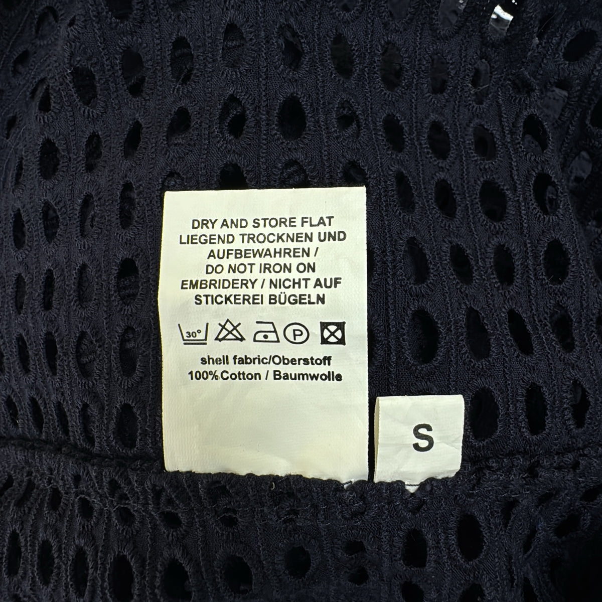 QUEENE and BELLE / クイーンアンドベル | コットン 総レース ロング ワンピース | S | ネイビー | レディース