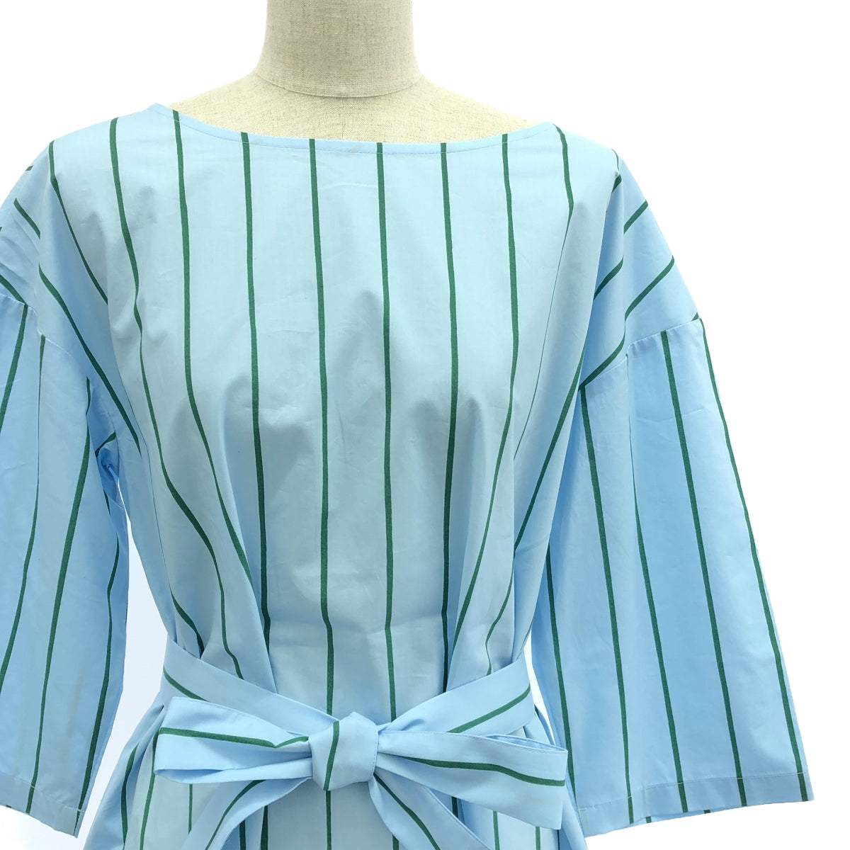 [Good Condition] Marimekko | KISKORAITA TARIKA DRESS | Belted dress | Size 38 | Blue/Green | Women's