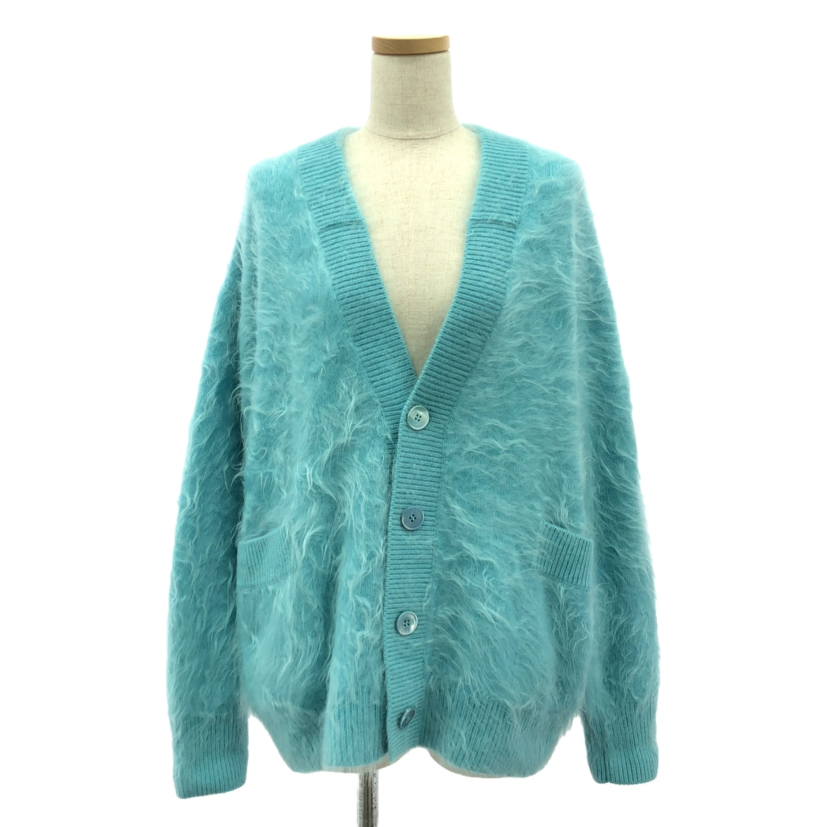 BLAMINK | PRE 7G Cashmere Fur V-neck Cardigan | 36 | Women's