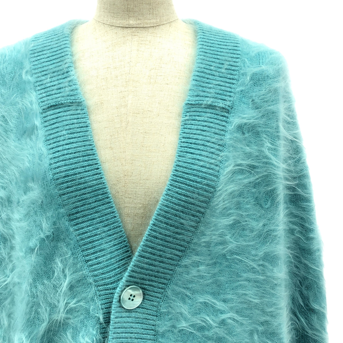 BLAMINK | PRE 7G Cashmere Fur V-neck Cardigan | 36 | Women's