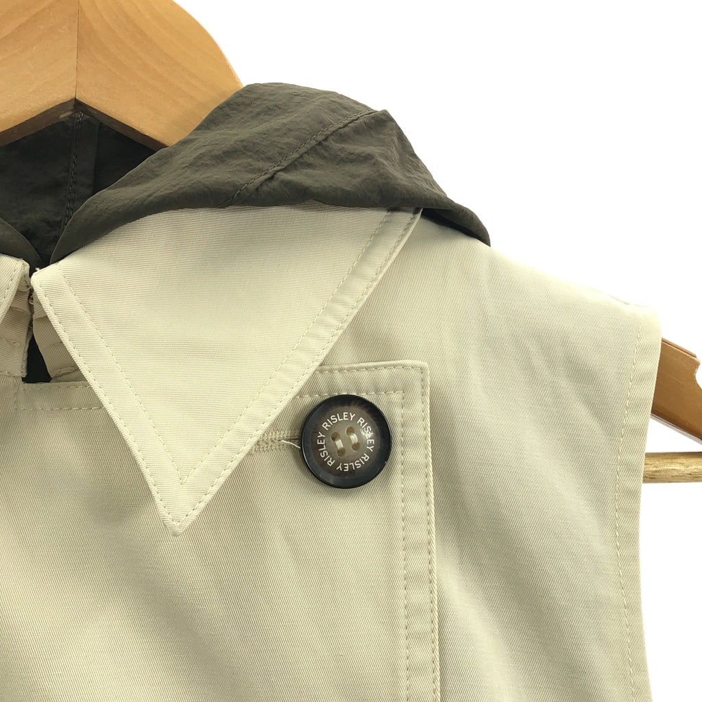 Risley / リズレー | 2セット レイヤード トレンチ スリーブレス ジャケット フーディ | F | レディース