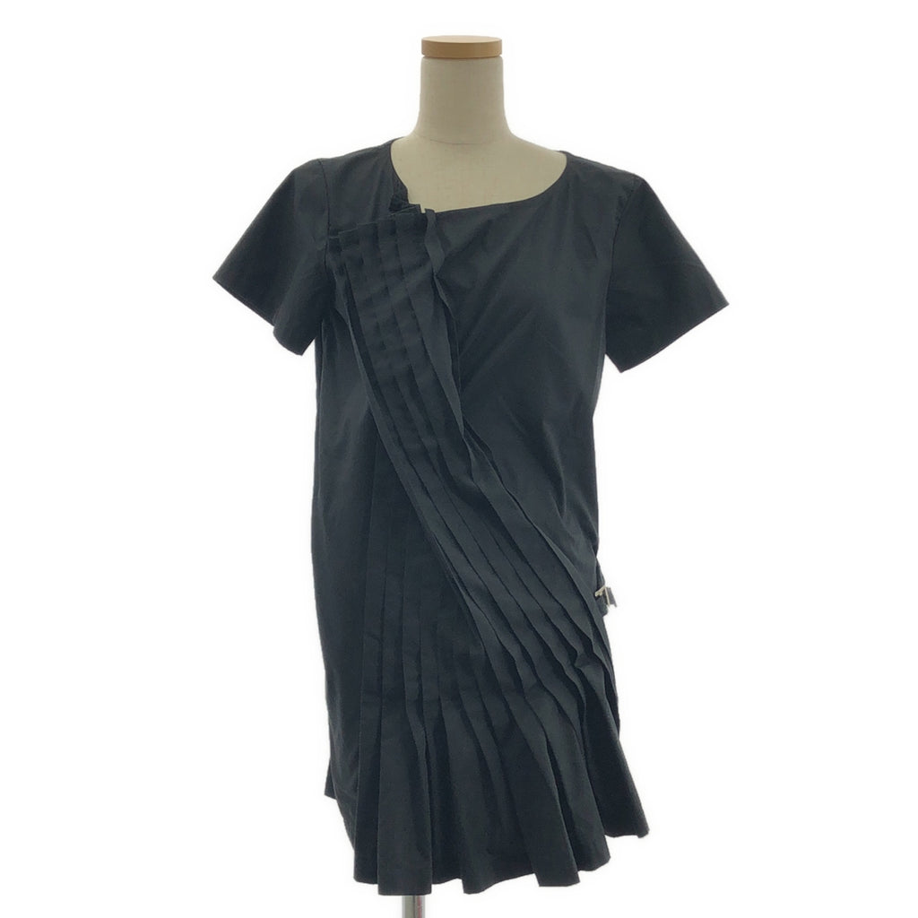 COMME des GARÇONS 針織布料 | 1999秋冬 | 棉質褶襉不對稱襯衫 | M碼 | 女款