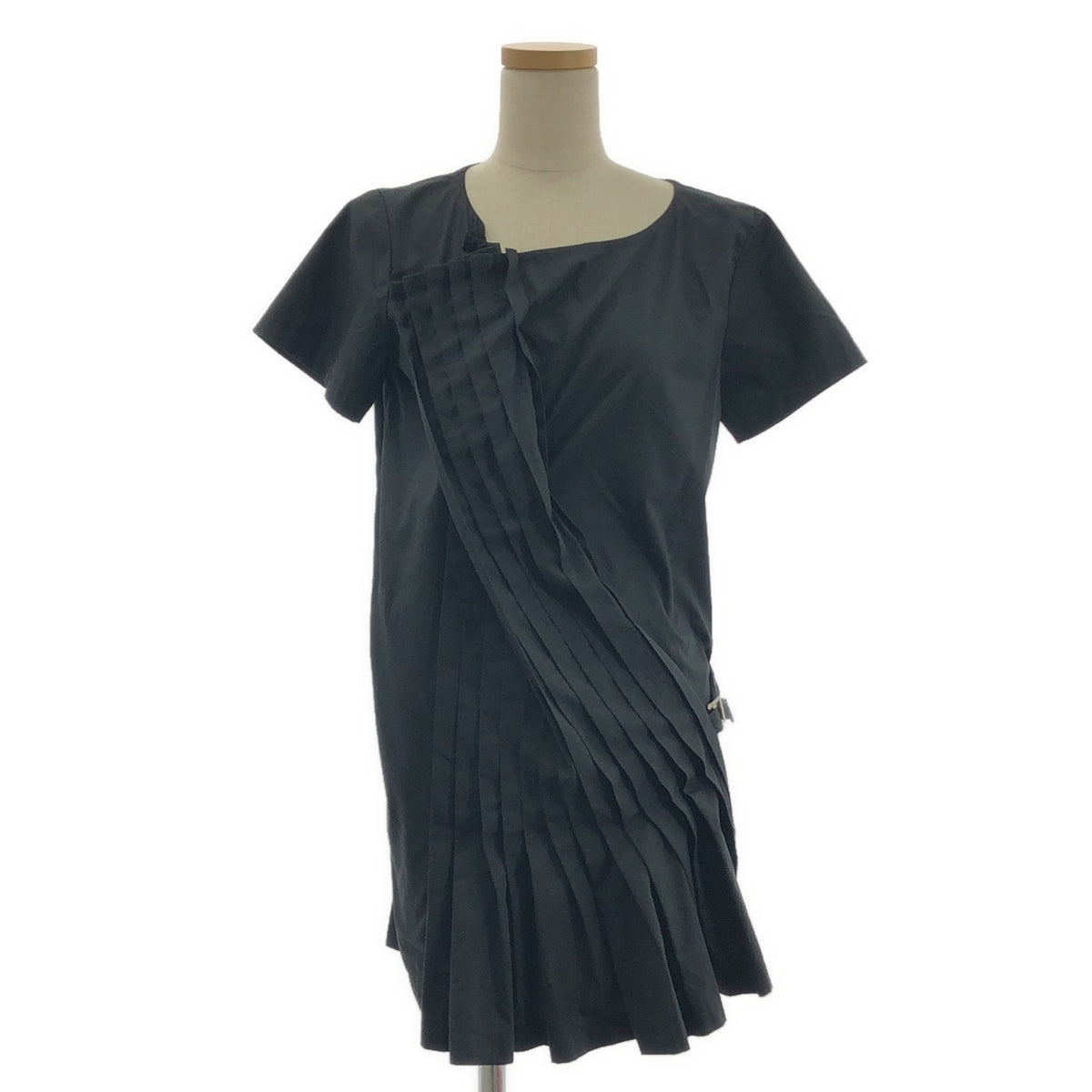 COMME des GARÇONS 針織布料 | 1999秋冬 | 棉質褶襉不對稱襯衫 | M碼 | 女款