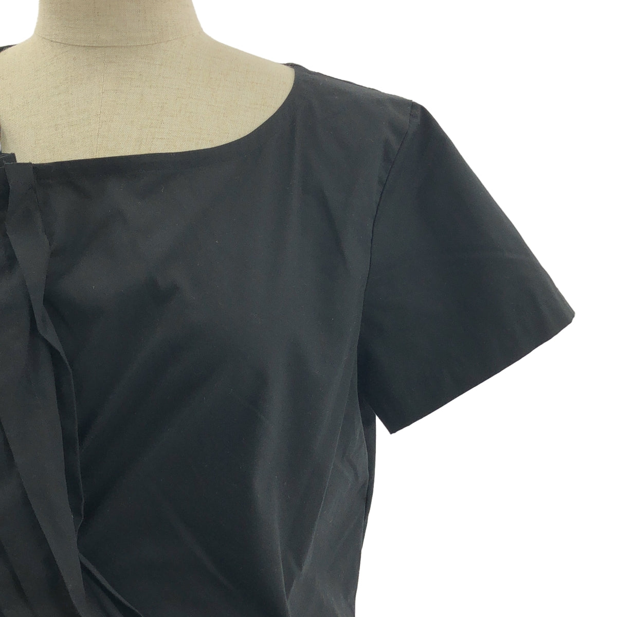 COMME des GARÇONS 針織布料 | 1999秋冬 | 棉質褶襉不對稱襯衫 | M碼 | 女款