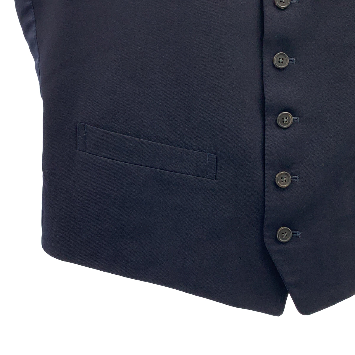 Y's 男裝 / 山本耀司 | 1993春夏 | 羊毛十字紋背心 | 海軍藍 | 男款