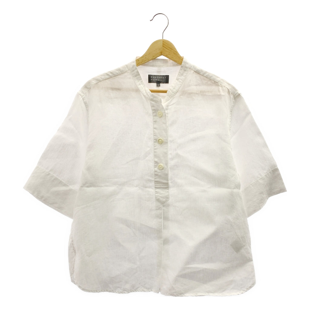 MARGARET HOWELL / マーガレットハウエル | 2025SS | SHIRTING LINEN リネン プルオーバーシャツ | 1 |
