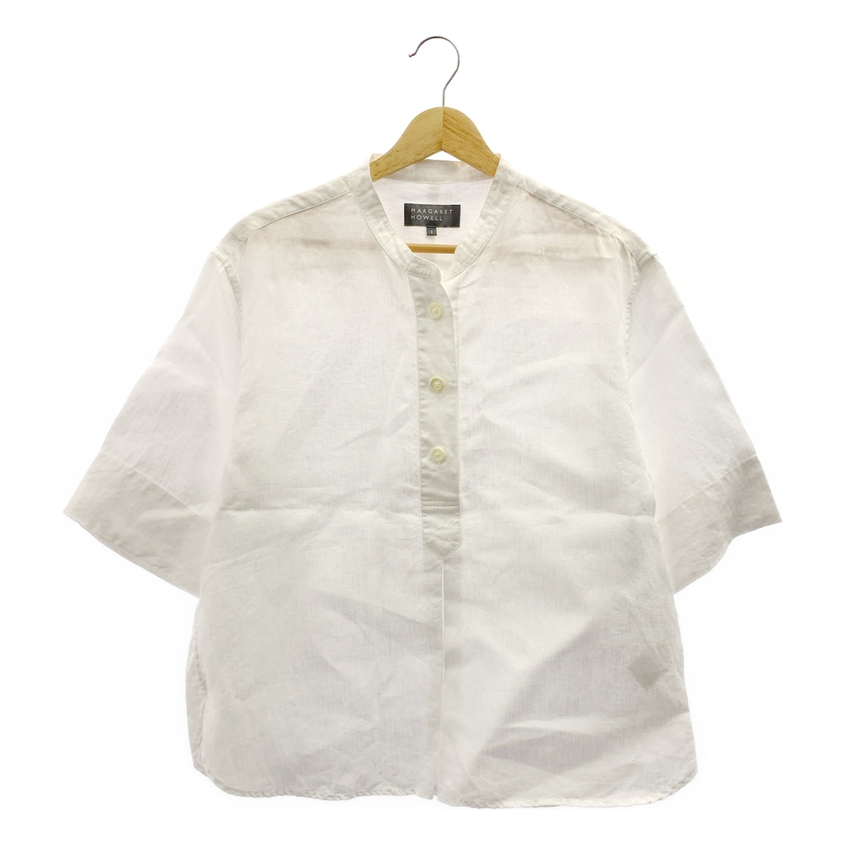 MARGARET HOWELL / マーガレットハウエル | 2025SS | SHIRTING LINEN リネン プルオーバーシャツ | 1 |
