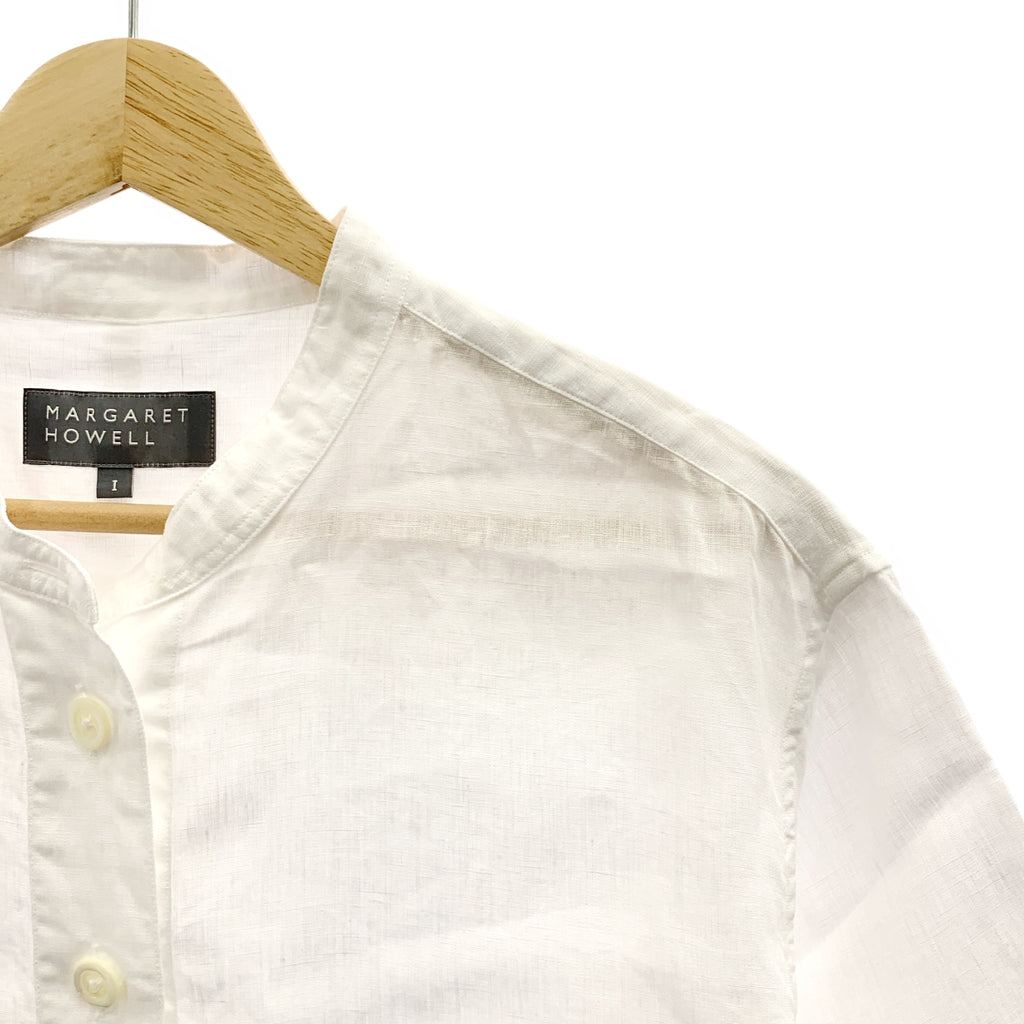 MARGARET HOWELL / マーガレットハウエル | 2025SS | SHIRTING LINEN リネン プルオーバーシャツ | 1 |