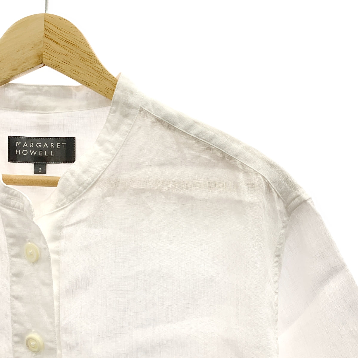 MARGARET HOWELL / マーガレットハウエル | 2025SS | SHIRTING LINEN リネン プルオーバーシャツ | 1 |