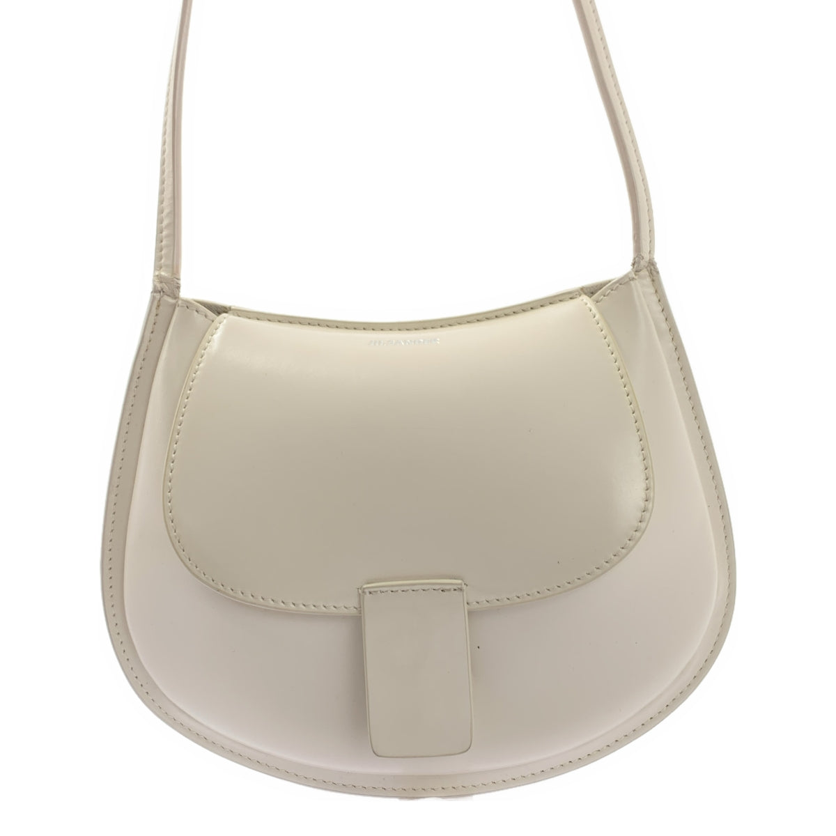 JIL SANDER / 질산더 | CRESCENT MINI 크레센트 미니 숄더백 | 화이트 | 여성