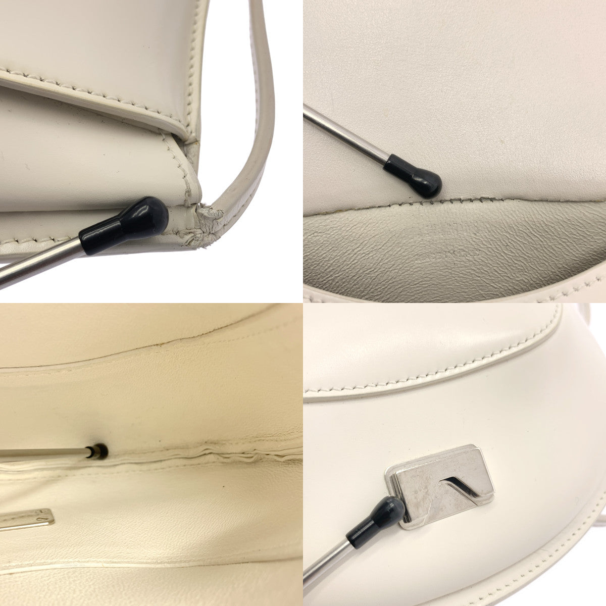 JIL SANDER / 질산더 | CRESCENT MINI 크레센트 미니 숄더백 | 화이트 | 여성