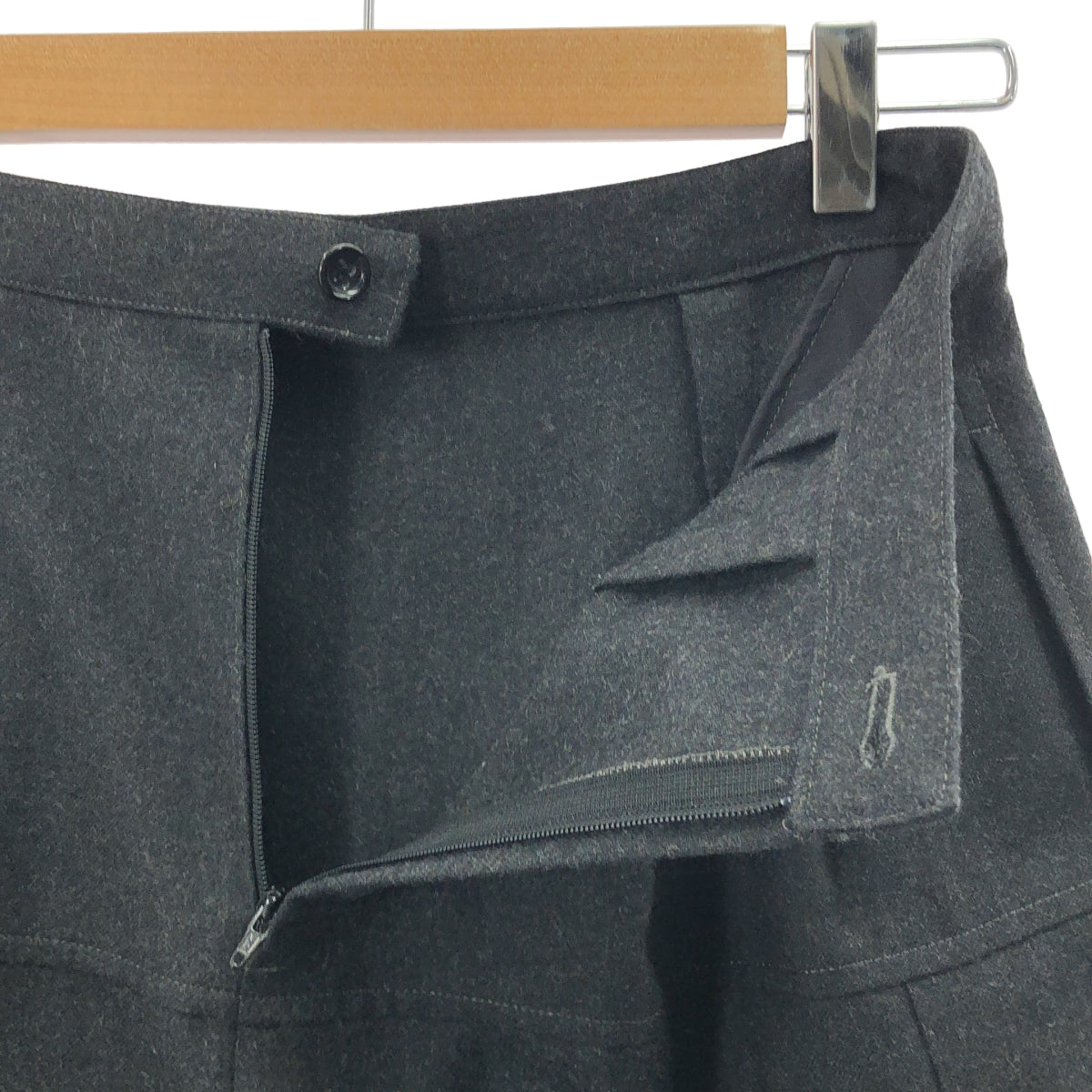 tricot COMME des GARCONS / トリココムデギャルソン | 2008AW | ウール ワイド 2タック パンツ | M | チャコールグレー | レディース