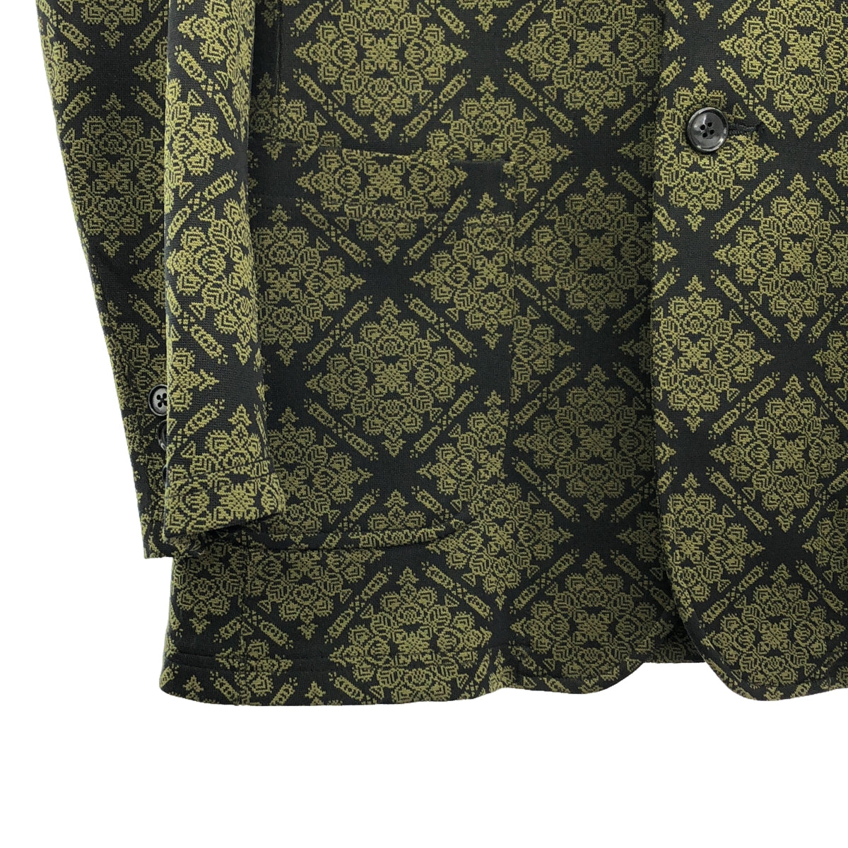 [Good Condition] Needles | Jacket - Poly Jq. / All-over jacquard single jacket | 2 | Olive | Women's