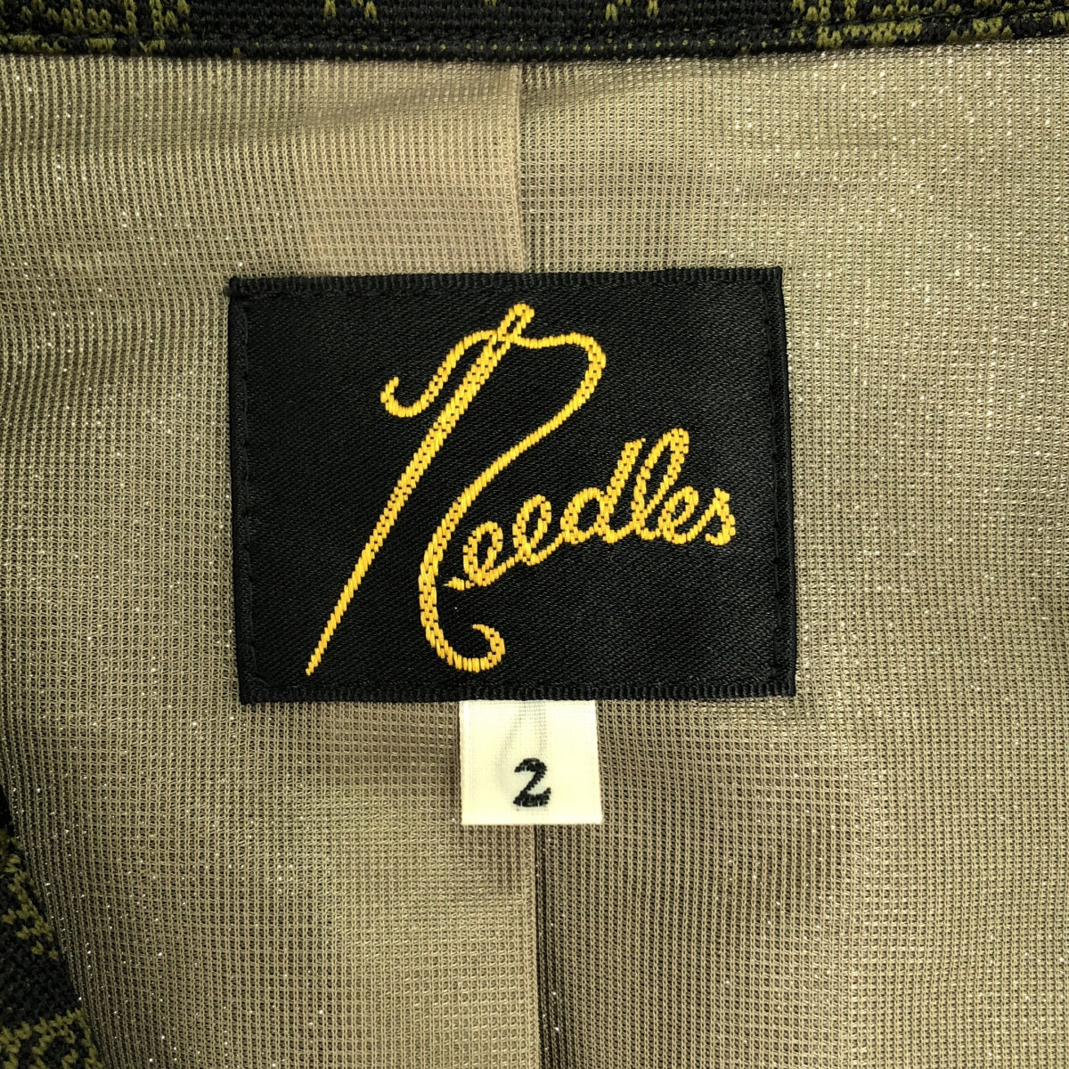 [Good Condition] Needles | Jacket - Poly Jq. / All-over jacquard single jacket | 2 | Olive | Women's