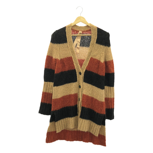 N°21 / Numero Ventuno | Alpaca wool slit long knit cardigan | 38 | Multicolor | Women's